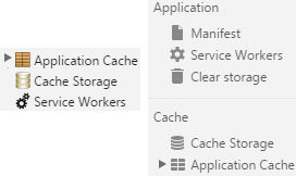 Chrome cache dev tools