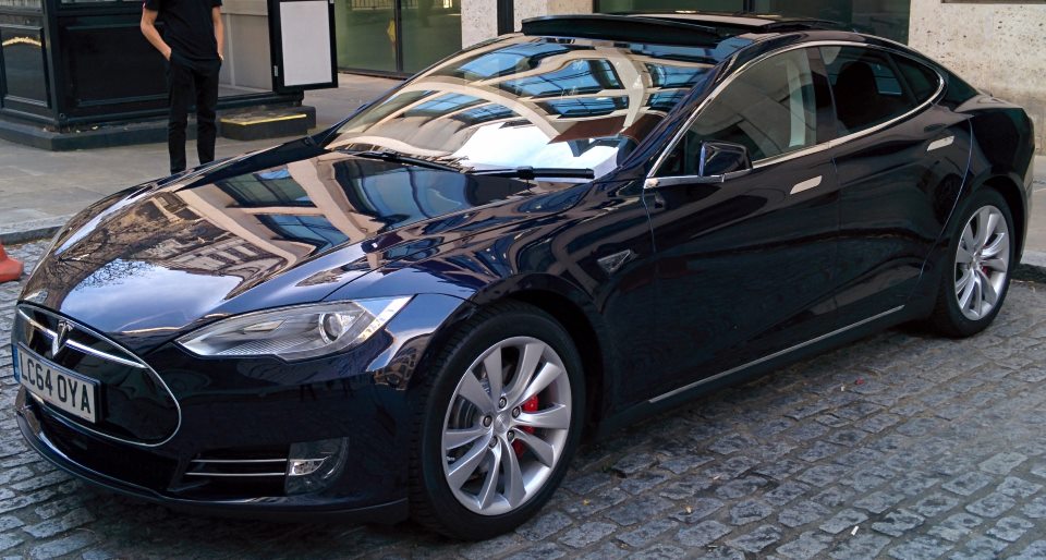 Tesla Model S with doors closed