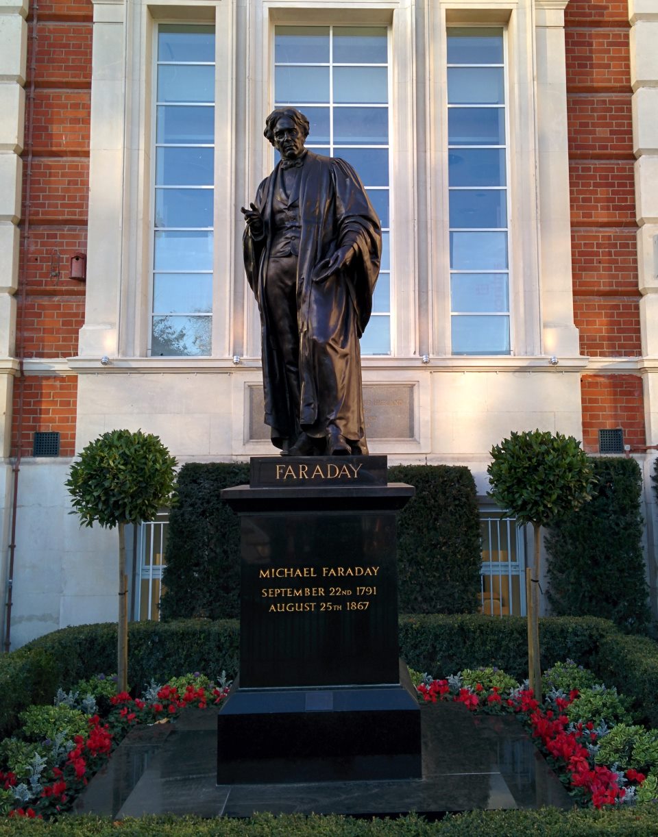 Faraday statue new