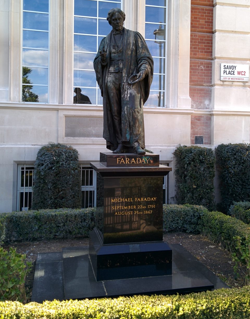 Faraday statue old