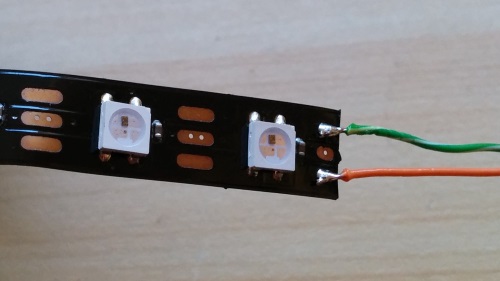 Soldered LED Strip