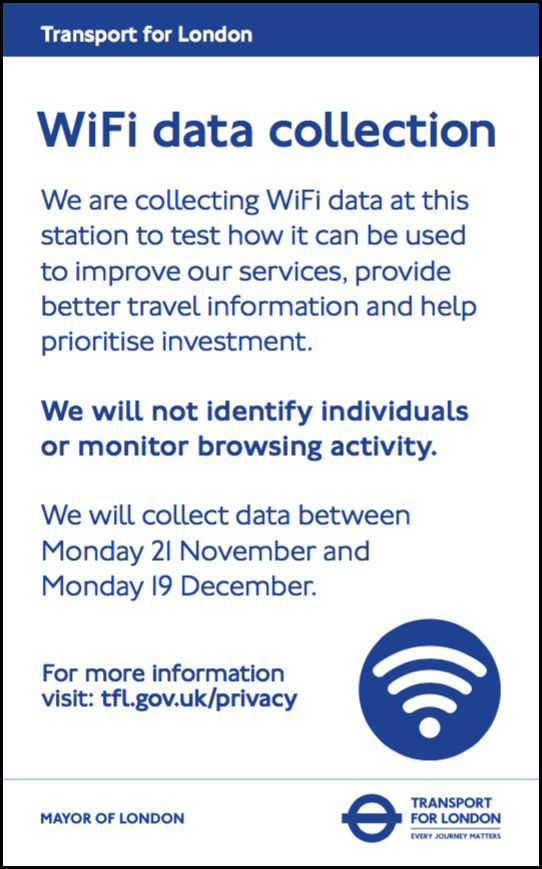 TfL WiFi data collection