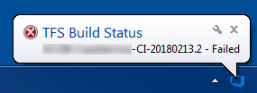 TFS Build Notification Failure