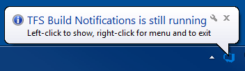TFS Build and Release Notifications still running