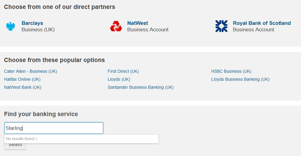 FreeAgent Bank Integrations