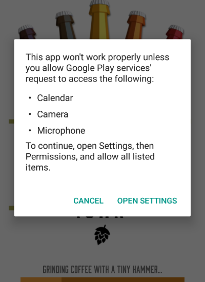 Works fine without these permissions
