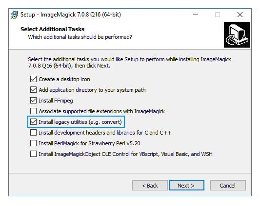 ImageMagick 7 install