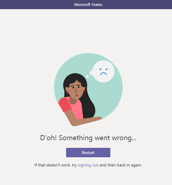 MS Teams fail