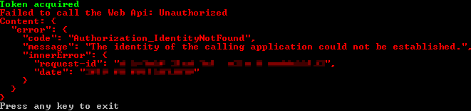 Authorization_IdentityNotFound