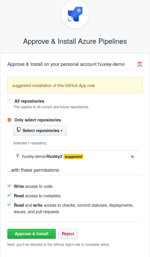 Azure Pipelines GitHub Approve