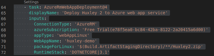 Azure Pipelines YAML