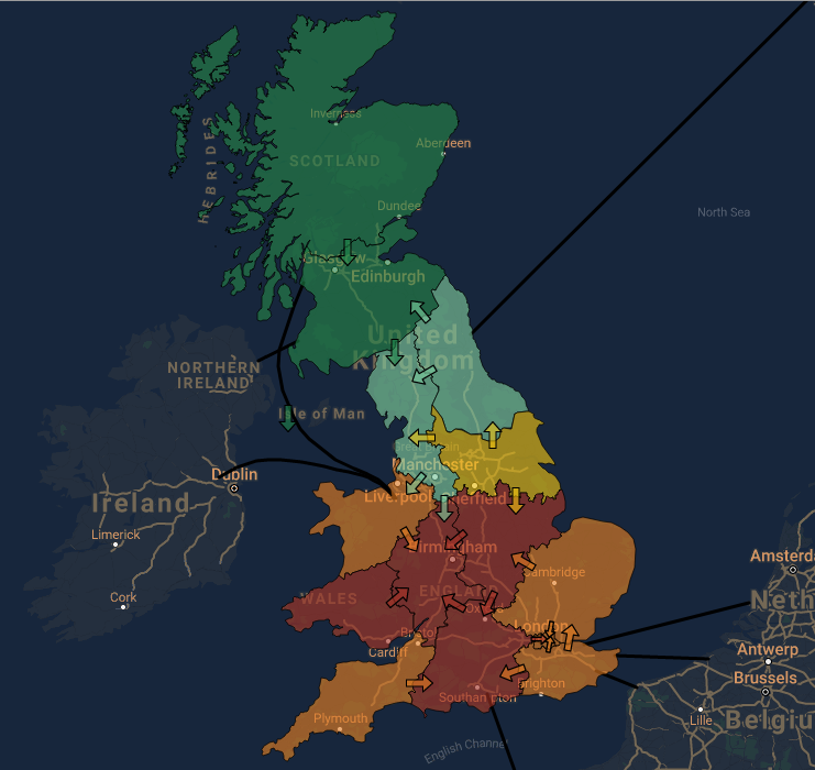 Carbon Intensity Regions Map