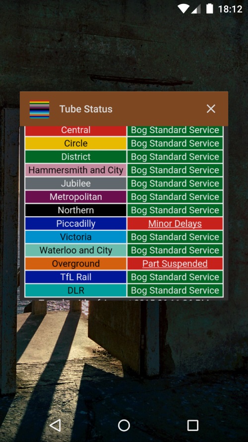 tube status task switcher